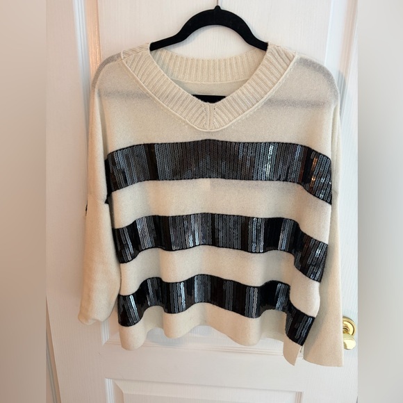 Maeve Tops - NWT Maeve Cashmere Sequin Sweater